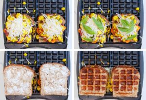 How to Make Vegan Breakfast Grilled Cheese in a Waffle Iron - Grilling