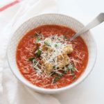 Plant-based Tuscan Bread Soup recipe with Silver Hills Bakery Sprouted Whole Grain Bread