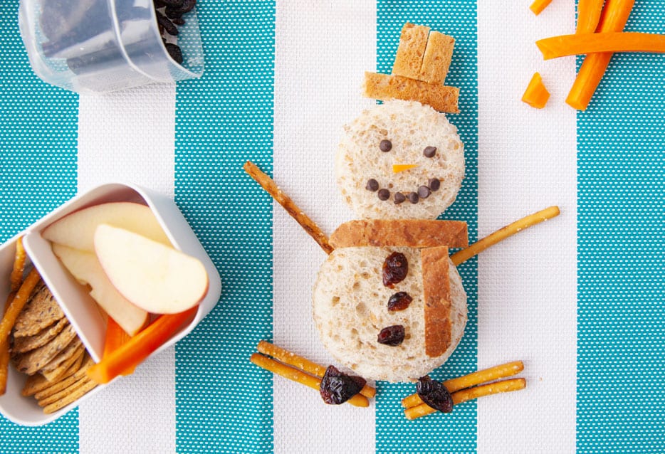 Uncrustable Sandwiches: Pack a DIY Snowman for Lunch