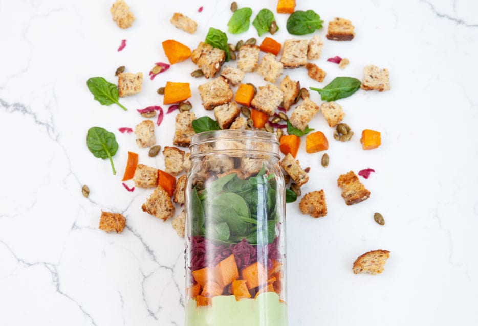 Hearty Sweet Potato Mason Jar Salad Recipe