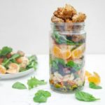 Mandarin Orange Salad with Sprouted Whole Grain Croutons