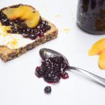 Easy 10-minute Peach Blueberry No Sugar Added Jam Recipe