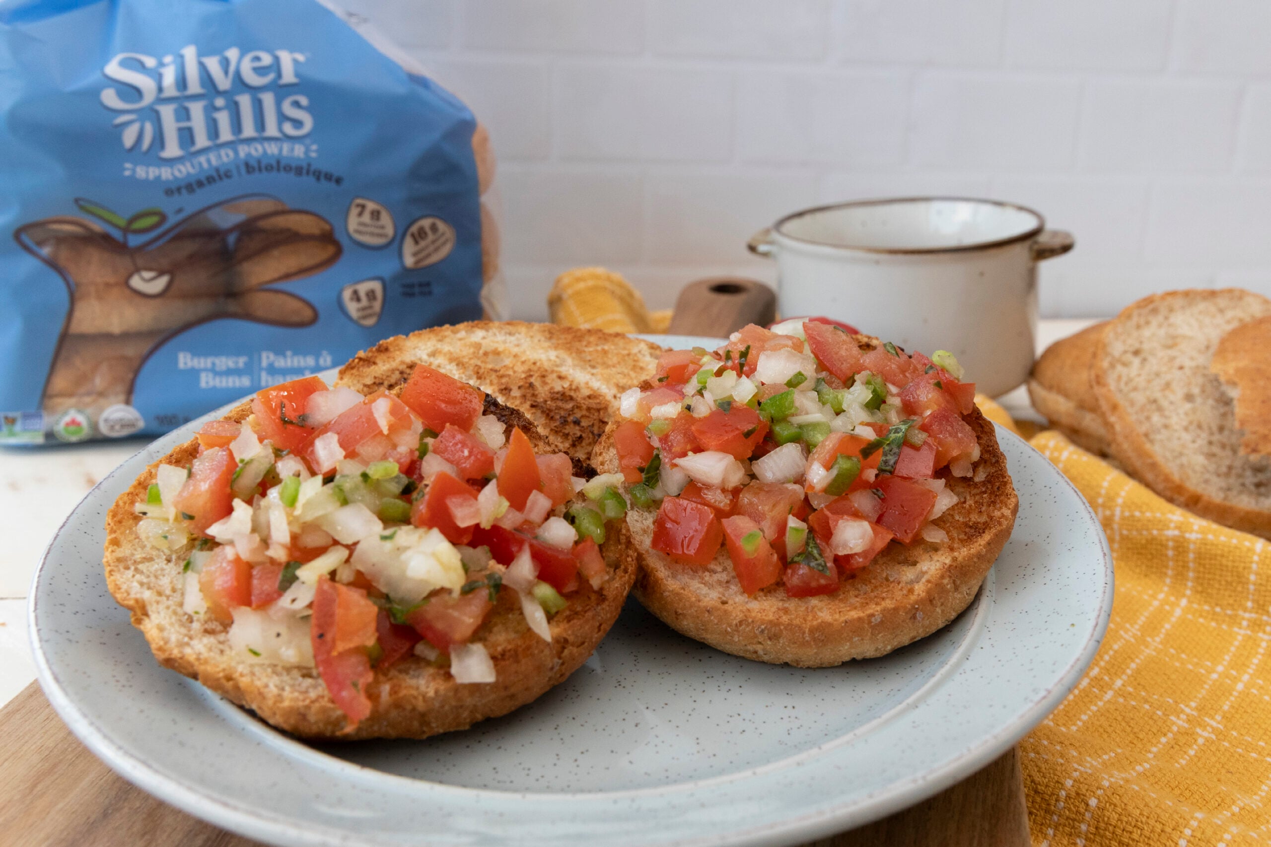 Grilled Bread and Tomato Bruschetta