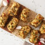Cheesy Vegan Cauliflower Toast on Sprouted Whole Grain Bread Recipe