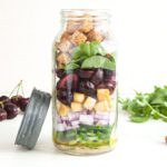 cherry mason jar salad