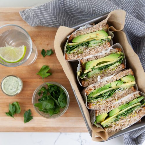 Green Goodness Sandwiches
