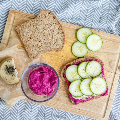 Joyous Health's Cucumber Cashew Cheese Sandwich recipe