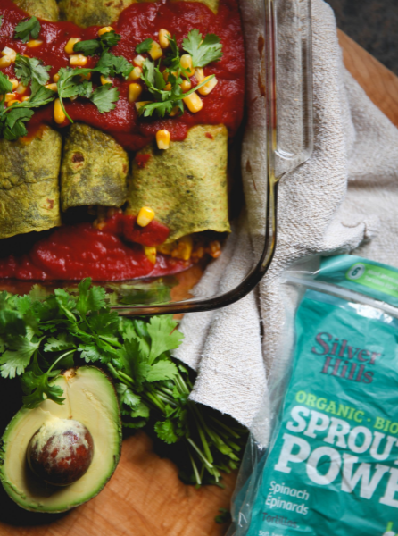 Bluebird Kisses' Vegan Enchilada Recipe Jam Packed With Whole Grains