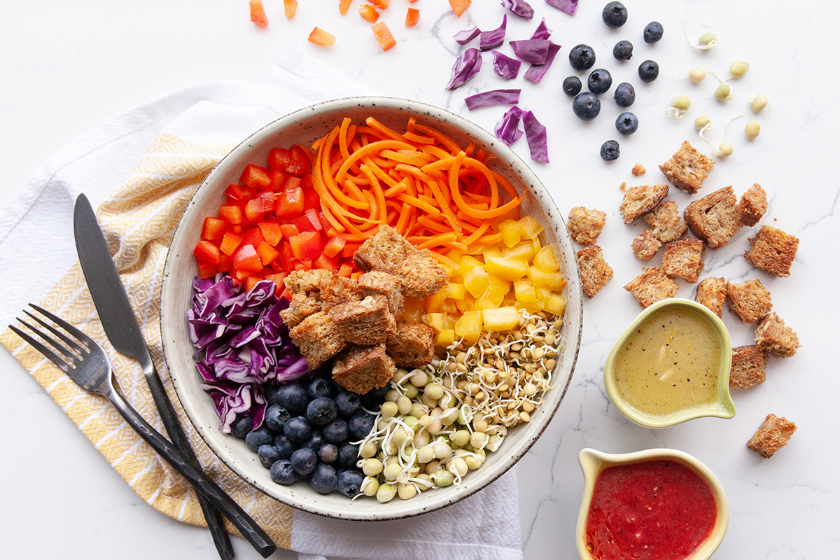 Mix-and-Match Sprouted Rainbow Salad for Kids