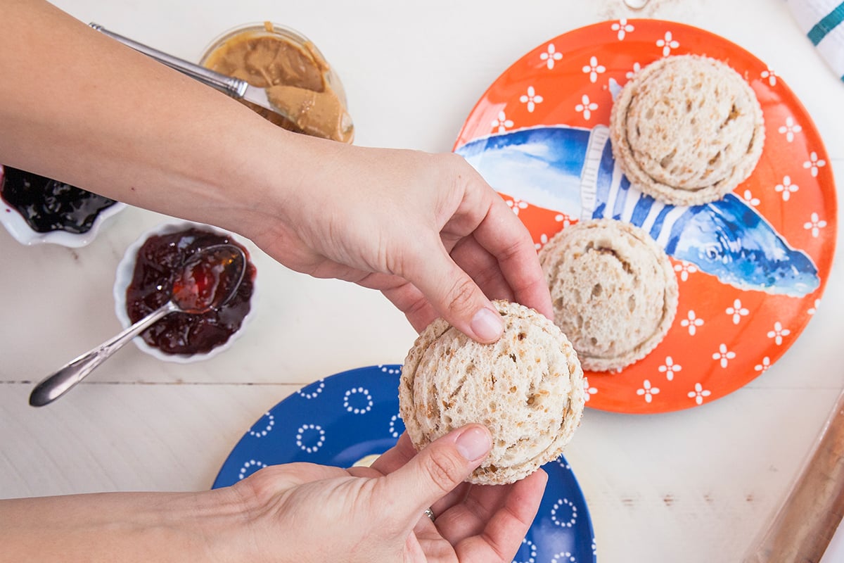 How to pack a healthy school lunch: Sprouted Stuffed Crust-free Sandwiches