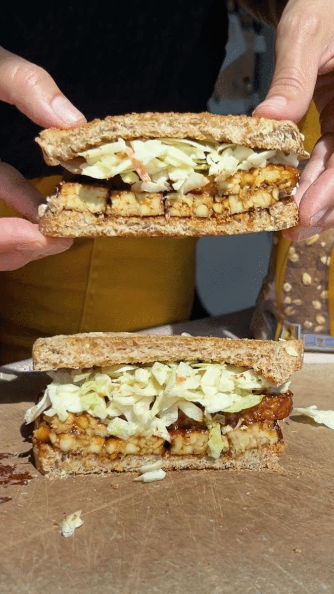 Are You Getting Enough Iron? Try Desiree RD’s BBQ Tempeh Sandwich on Silver Hills Bakery sprouted whole grain bread