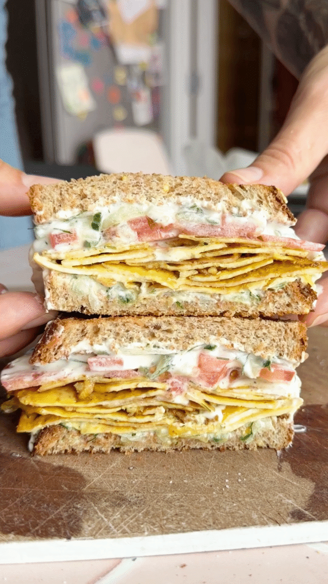 Desiree RD’s Greek-Inspired Marinated Tofu and Tzatziki Sandwich recipe is packed with plant-based protein!