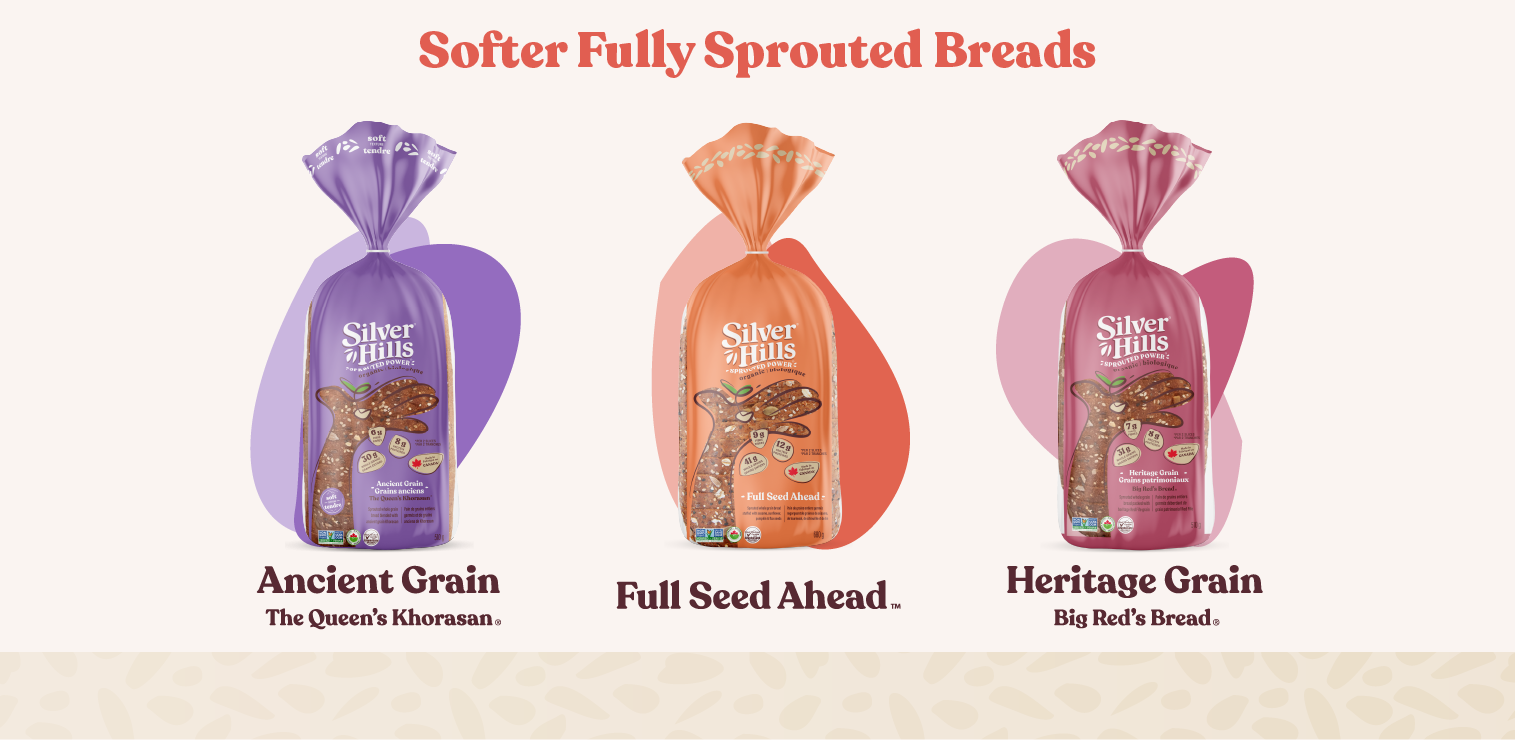 Silver Hills Bakery's Softer Fully Sprouted Breads: Full Seed Ahead, The Queen's Khorasan Ancient Grain, and Big Red's Heritage Grain