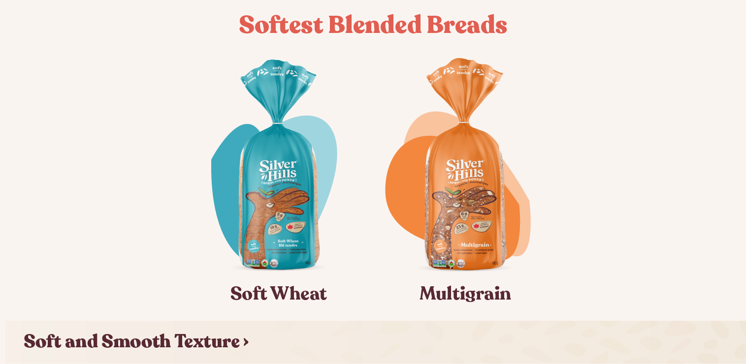 Silver Hills Bakery's Softest Blended Breads: Soft Wheat and Multigrain